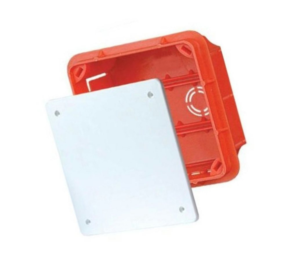 Elektro-Plast Kabelbox Abzweigkasten Klemmkasten mit Deckel Abzweigdose Unterputz Pp/t 1 76x76x52mm von Elektro-Plast