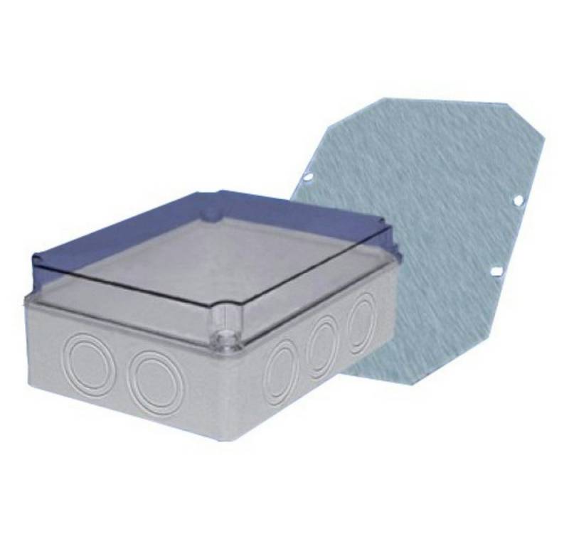 Kabelbox Industriegehäuse 198x148x76mm mit Montageplatte Abzweigdose Gehäuse Abzweigkasten Anschlussdose von Elektro-Plast