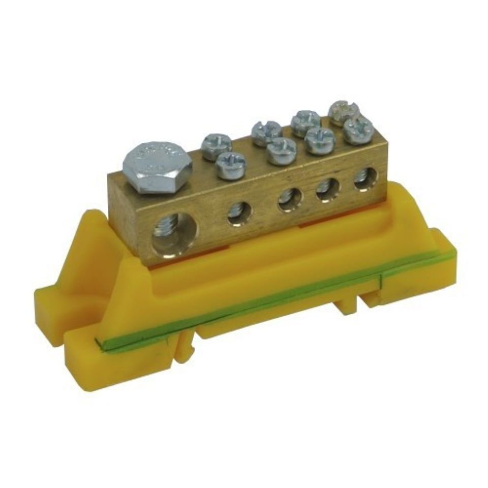 Elektro-Plast Klemmen PE-Klemme grün-gelb für Hutschiene, (1-St) von Elektro-Plast