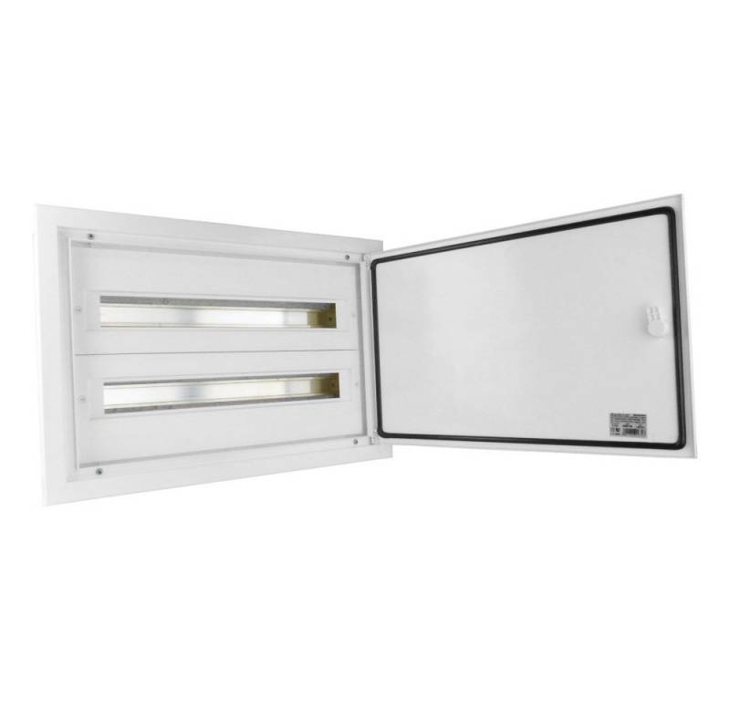 Elektro-Plast Verteilerkasten 2x24 Unterputz Alutür Unterverteiler Sicherungskasten Steckdosenverteiler von Elektro-Plast