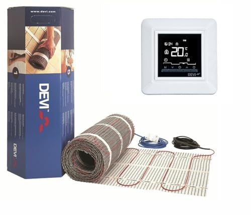 DEVI DEVImat DSVF150 Dünnbett Fußbodenheizung SET mit Devireg Opti (3m2) von Elektro Softmarkt
