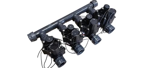 Rain Verteiler 2-fach 3-fach 4-fach 5-fach 6-fach Ventilverteiler 1" SET mit Magnetventil RN155 Plus IG 24-Vac (Verteiler 4-fach) von Elektro Softmarkt
