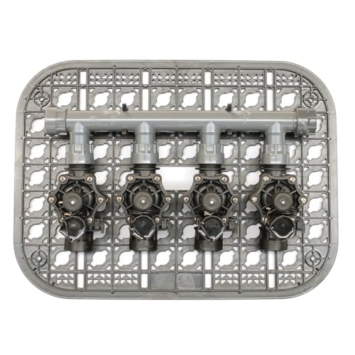 Rain Wasserverteiler Ventilverteiler Verteiler 4 Auslässen 4-fach Set vormontiert + 4 Magnetventile Rain R155 Plus 1" von Elektro Softmarkt