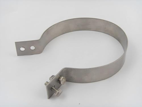 Rohrschelle Dachrinnenklemme Regenrohrschellen Edelstahl V2A Ø80-120 Auswahl (Ø80) von Elektro Softmarkt