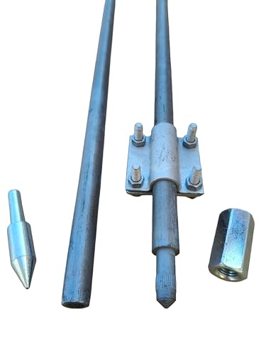 Tiefenerder Erder Erdung Staberder Ø20mm feuerverzinkt SET Zusammensetzung Auswahl (SET 6,0m Ø20 4x1500mm) von Elektro Softmarkt