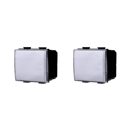 Elektronova Namensschild 2P kompatibel Bticino Matix Farbe weiß - Packung mit 2 Stück Elektronova Namensschild 2P kompatibel Bticino Matix Farbe weiß - Packung mit 2 Stück von ElektroNova