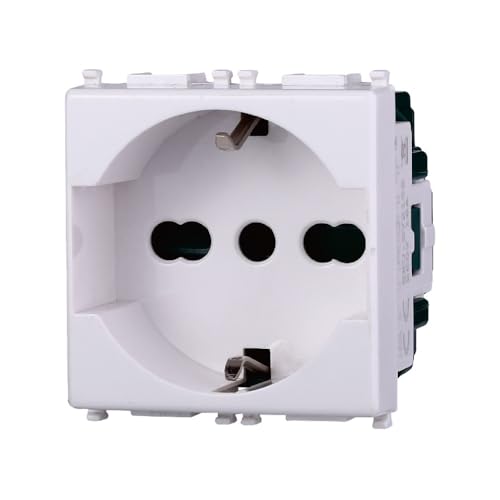 Elektronova Schuko Steckdose 2P+T 10/16A 250V Weiß kompatibel Vimar Plana 2102 Elektronova Schuko Steckdose 2P+T 10/16A 250V Weiß kompatibel Vimar Plana 2102 von ElektroNova
