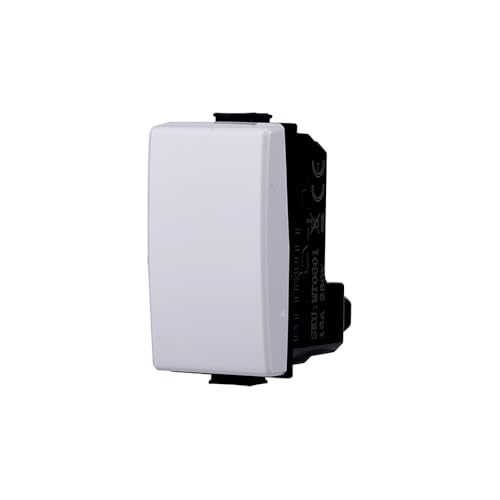 Elektronova Taster 1P 10A kompatibel Bticino Matix Farbe Weiß - Packung 1 Stück Elektronova Taster 1P 10A kompatibel Bticino Matix Farbe Weiß - Packung 1 Stück von ElektroNova