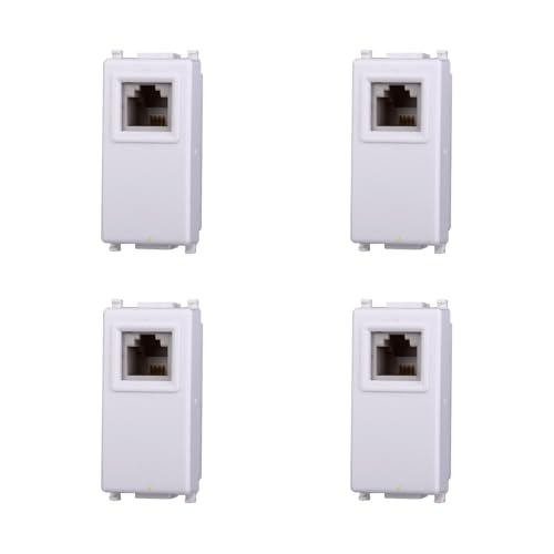 Elektronova Telefonbuchse RJ11 weiß kompatibel Vimar Plana Kit 4 Stück 2354 Elektronova Telefonbuchse RJ11 weiß kompatibel Vimar Plana Kit 4 Stück 2354 von ElektroNova