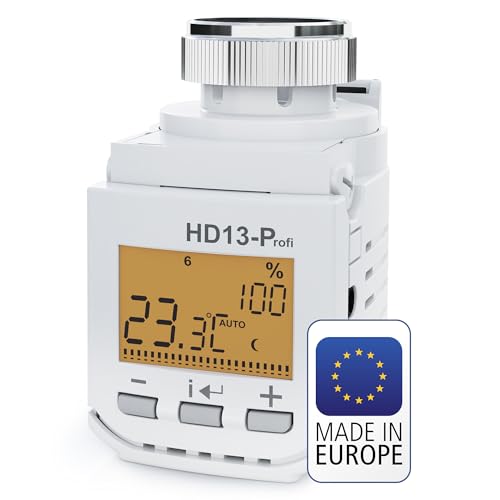 Elektrobock HD13-Profi Programmierbarer Heizkörperthermostat, 230 V, Weiß, Kompakt Elektrobock HD13-Profi Programmierbarer Heizkörperthermostat, 230 V, Weiß, Kompakt von Elektrobock