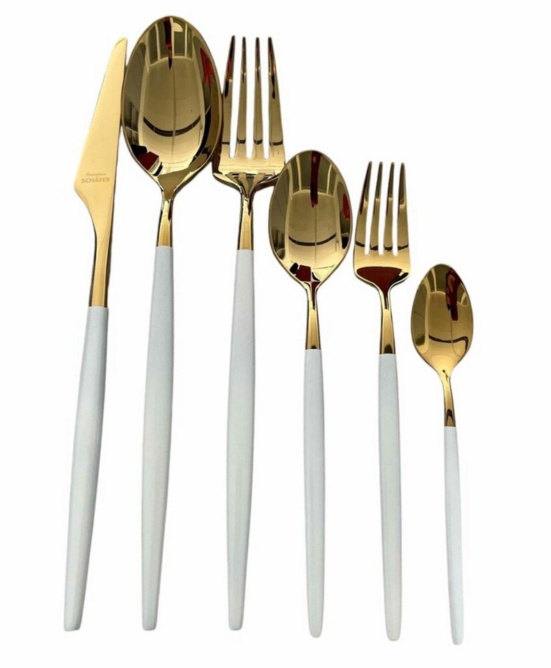 Schäfer Elektronik Besteck-Set 39-tlg. Besteckset für 6 Personen aus hochwertigem Edelstahl 18/10 (39-tlg) von Schäfer Elektronik