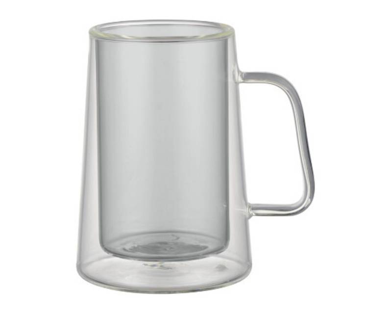 Elektronik SCHÄFER Gläser-Set 4 tlg Set Doppelwandige Kaffeegläser mit Henkel 200 ml Hitzebeständig von Elektronik SCHÄFER