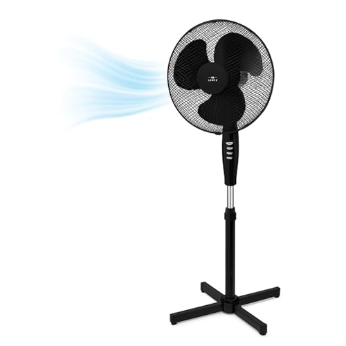 Elektronik Schäfer Standventilator 40cm Schwarz - Oszillierend, 3 Stufen, höhen- und neigbar, leise, für Schlafzimmer & Büro Elektronik Schäfer Standventilator 40cm Schwarz - Oszillierend, 3 Stufen, höhen- und neigbar, leise, für Schlafzimmer & Büro von Elektronik Schäfer