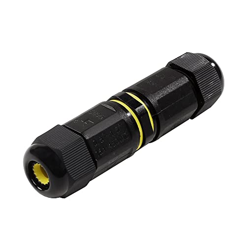 Kabelverbinder Verteilerdose Abzweigdose Kabelmuffe Verbindungsmuffe Verbindungsbox Verteilerdose Wasserdicht Kabeldose Wasserdicht IP68 3-Polig Außen Outdoor Erdkabel (3 Pin / 16A 450VAC) von Tecbee