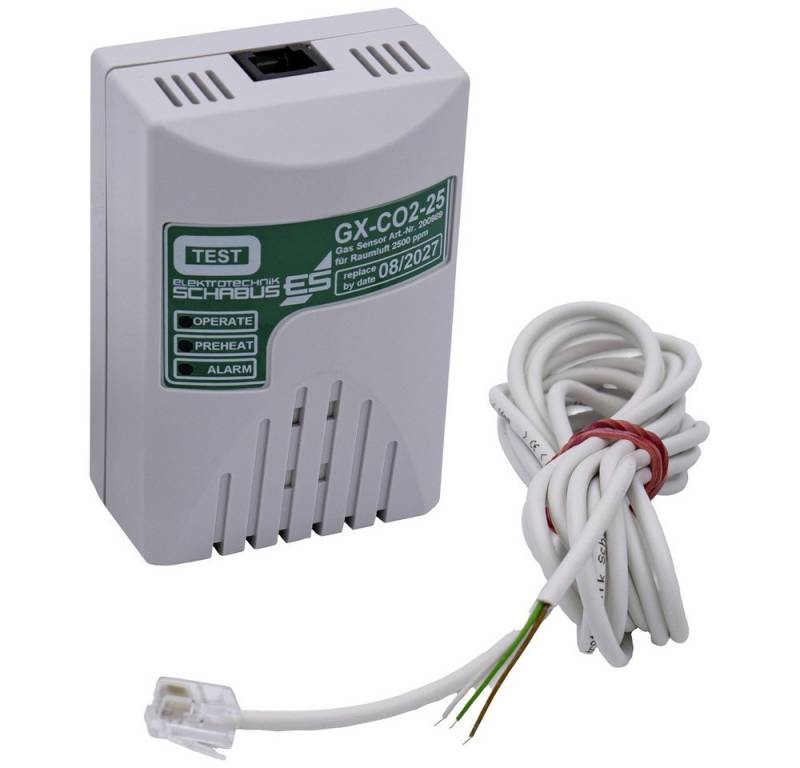 Elektrotechnik Schabus Schabus 200989 C2 Gas-Sensor detektiert Raumluftüberwachung Gasmelder von Elektrotechnik Schabus