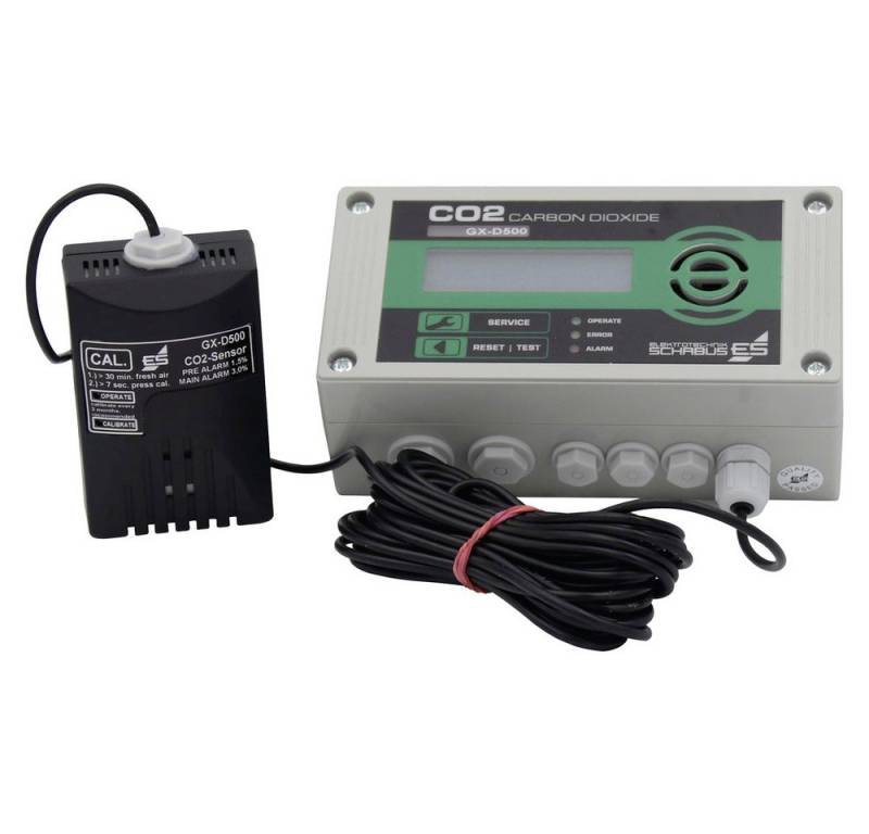 Elektrotechnik Schabus Schabus GX-D500 Kohlendioxid-Melder mit externem Sensor netzbetrieben Gasmelder von Elektrotechnik Schabus