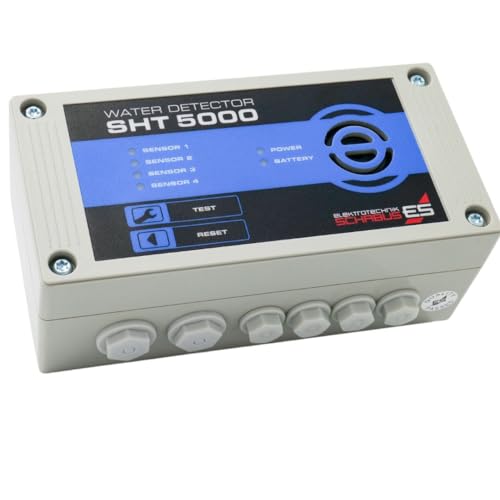 Wassermelder Schabus SHT 5000 230 V, 4 Eingänge, 9V-Batterieüberbrückung bei kurzen Stromaufall, Anschluss an BUS-System (EIB), Anschluss an externe Geräte Wassermelder Schabus SHT 5000 230 V, 4 Eingänge, 9V-Batterieüberbrückung bei kurzen Stromaufall, Anschluss an BUS-System (EIB), Anschluss an externe Geräte von Elektrotechnik Schabus