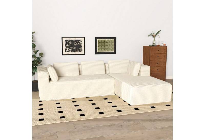 Elemango Sofa 271cm L Geformte Sofa, Ecksofa mit Schlaffunktion, 4-Sitz Ecksofa, Keine Installation erforderlich, ergonomisches Design Elemango Sofa 271cm L Geformte Sofa, Ecksofa mit Schlaffunktion, 4-Sitz Ecksofa, Keine Installation erforderlich, ergonomisches Design von Elemango