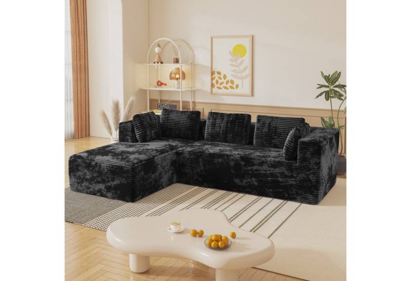 Elemango Sofa 271cm L Geformte Sofa, Ecksofa mit Schlaffunktion, 4-Sitz Ecksofa, Keine Installation erforderlich, ergonomisches Design Elemango Sofa 271cm L Geformte Sofa, Ecksofa mit Schlaffunktion, 4-Sitz Ecksofa, Keine Installation erforderlich, ergonomisches Design von Elemango