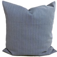 Blauer Ticking-Kissenbezug, Bauernhaus-Kissenbezüge Für 20x20 Kissen, 18x18, 16x16 Alle Größen Oxford Blue Stripe Kissen von ElemenOPillows