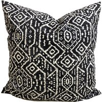 Schwarze Kissenbezüge, Ikat Kissenbezüge Für Ein 20x20 Kissen, 18x18 16x16 Alle Größen Inkl Euro von ElemenOPillows