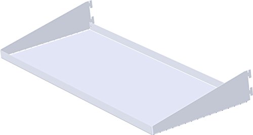 Element System 10719-00010 Faltfachboden Regalboden inklusive 2 Regalträger / 2 Stück/weiß/für Wandschiene/Regalsystem von Element System