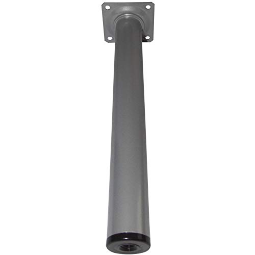 Element System 11100-00022 Möbelfuß Rundrohr ø 30 mm, Länge 200 mm, Stahl silber RAL 9006 von Element System