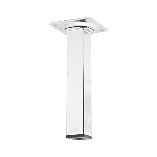 Element System 11101-00005 Möbelfuß Quadratrohr 25x25 mm, Länge 100 mm, Stahl verchromt von Element System
