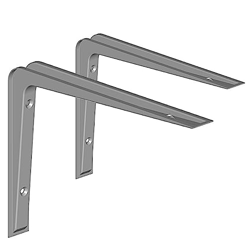 Element System 18133-00139 Regalkonsole Alido/Regalträger / 5 Größen / 3 Farben / 2 Stück/grau/ 155 x 220 mm, 155x220 mm von Element System