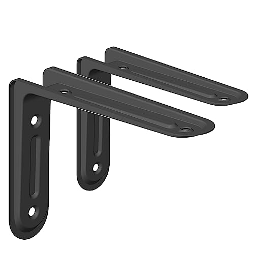 Element System 18133-00150 Regalkonsole Arena/Regalträger / 5 Größen / 3 Farben / 2 Stück/schwarz / 120 x 170 mm, 120x170 mm von Element System