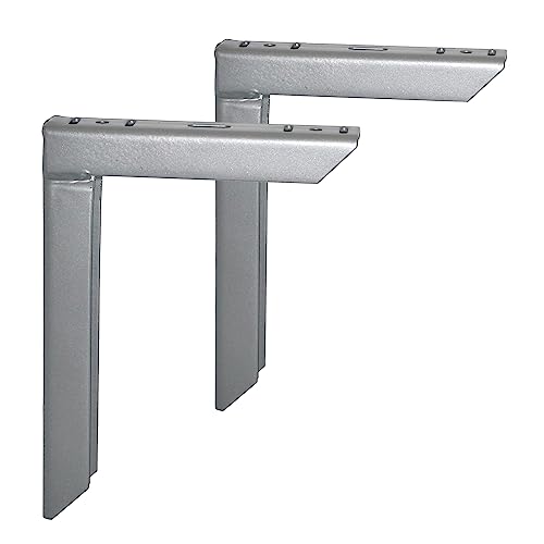 Element System 18133-00161 Wandkonsole Heavy – belastbare Metall-Konsole optimal geeignet für das Lagern hoher Gewichte, für Wandregale, verzinkt, 150 x 200 mm, 2 Stück von Element System