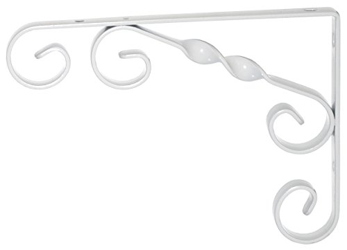 Element System 18133-00220 Regalkonsole Jutta/Regalträger / 2 Stück / 4 Größen / 2 Farben/weiß / 115 x 115 mm, 115x115 mm von Element System