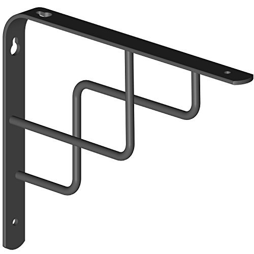 Element System 18133-00237 Regalkonsole Roxy/Regalträger / 2 Stück / 3 Farben/schwarz / 180 x 230 mm von Element System