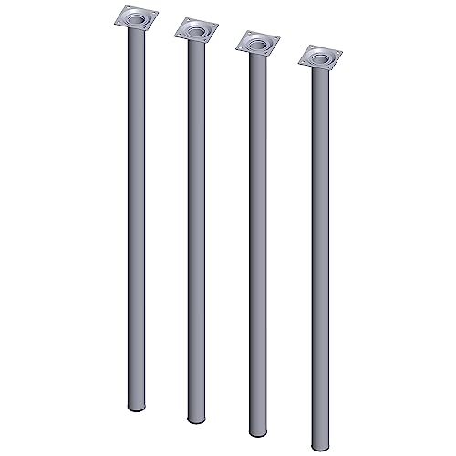 Element System 18133-00352 Möbelfuß rund – Stahlrohrfuß, ideal als Tischbein für die Gestaltung individueller Möbelstücke – Ø 30 mm, Chrom, Länge 800 mm, 4 Stück Element System 18133-00352 Möbelfuß rund – Stahlrohrfuß, ideal als Tischbein für die Gestaltung individueller Möbelstücke – Ø 30 mm, Chrom, Länge 800 mm, 4 Stück von Element System