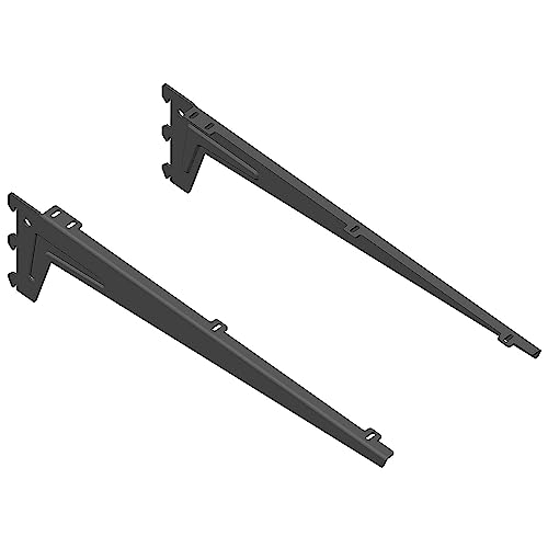 Element System 18133-00455 Classic Regalsystem Winkelträger, Schwarzmatt, 480 mm von Element System