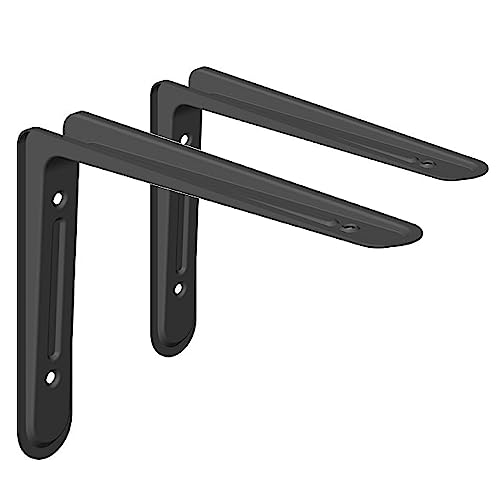 Element System 18133-00465 Wandkonsole, Schwarzmatt, 190 x 270 mm von Element System