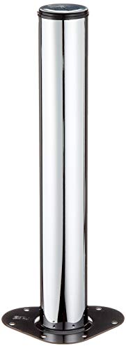 DIY Element System Möbelfuß rund – Stahlrohrfuß, ideal als Tischbein für die Gestaltung individueller Möbelstücke – Ø 60 mm, Länge 400 mm, Chrom von Element System