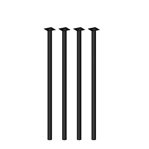 Element System 4er Möbelfuss Set Black matt Ø30 H 800 mm schwarzmatt von Element System