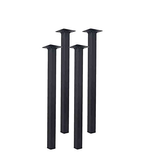Element System 4er Möbelfuss Set Black matt eckig 25x25 H 800 mm schwarzmatt von Element System