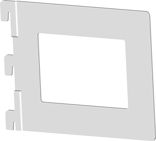 Element System Bücherbügel Karthago, 4 Stück für 1 und 2-reihig Wandschienen, weiß, 10801-00010 von Element System