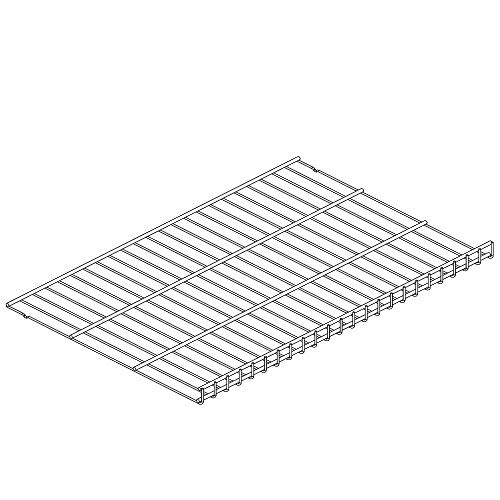 Element System Drahtgitterboden 800 x 400 mm weiß mit Aufkantung ideal als Schuhablage und zum Lüften der Kleidung für das Easy Regalsystem 10707-00110 von Element System