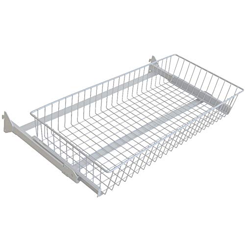 Element System Drahtkorb mit Auszug 800x350 weiß von Element System