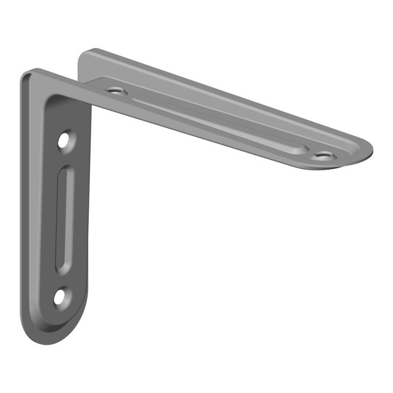 Element System Metallkonsole 'Arena' grau 8 x 12 cm von Element System