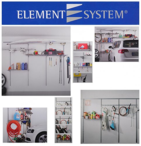 Element System Regalsystem für Garage Modular Plus Basic Kit + Storage Set 1 + Storage Set 2 von Element System