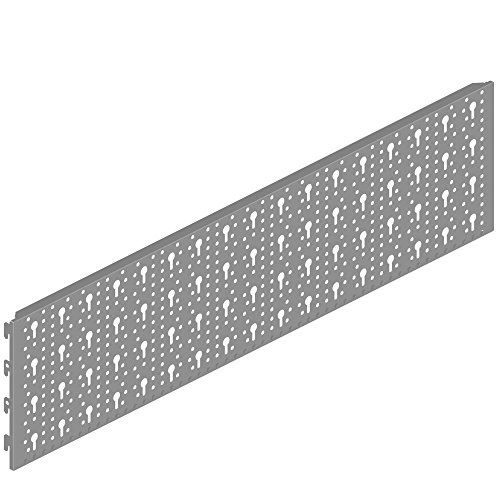 Element System Stahllochplatte, 800 x 200 mm, weißalu, 11400-00007 von Element System