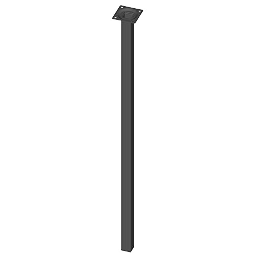 Element System Stahlrohrfuß eckig Höhe 700mm schwarzmatt von Element System