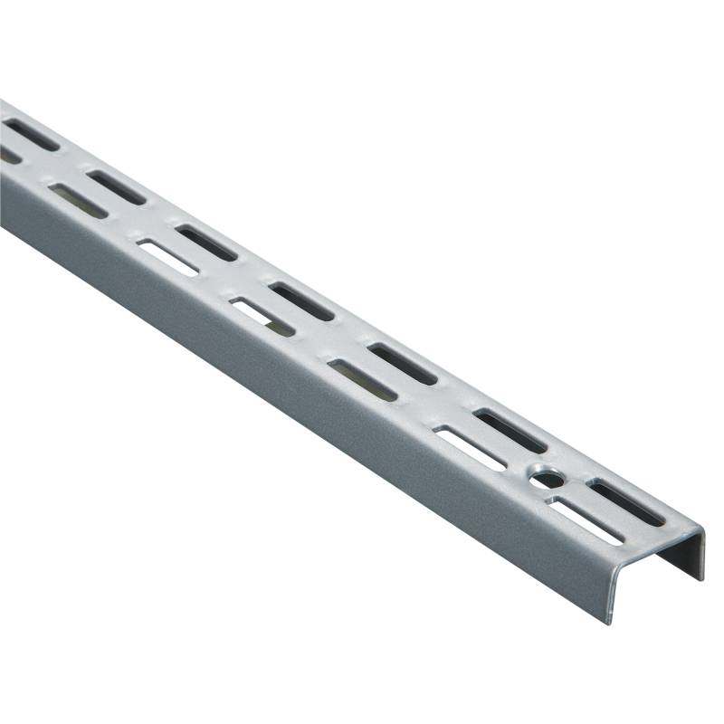 Element System Twin-Wandschiene, silbern, 206 cm von Element System