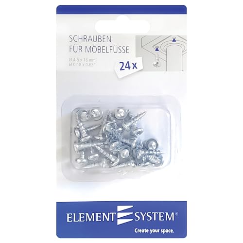 Elementsystem 24x Schraube für Fuß & Holzbodenträger 11617-00000 von Element System