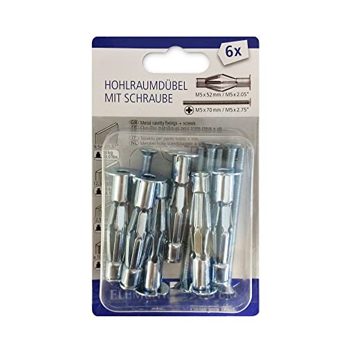 Hohlraumdübel mit Schrauben SPECIAL Set je 6 Stück Element System von Element System