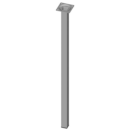 Element System Stahlrohrfuß eckig Höhe 600mm weißalu von Element System